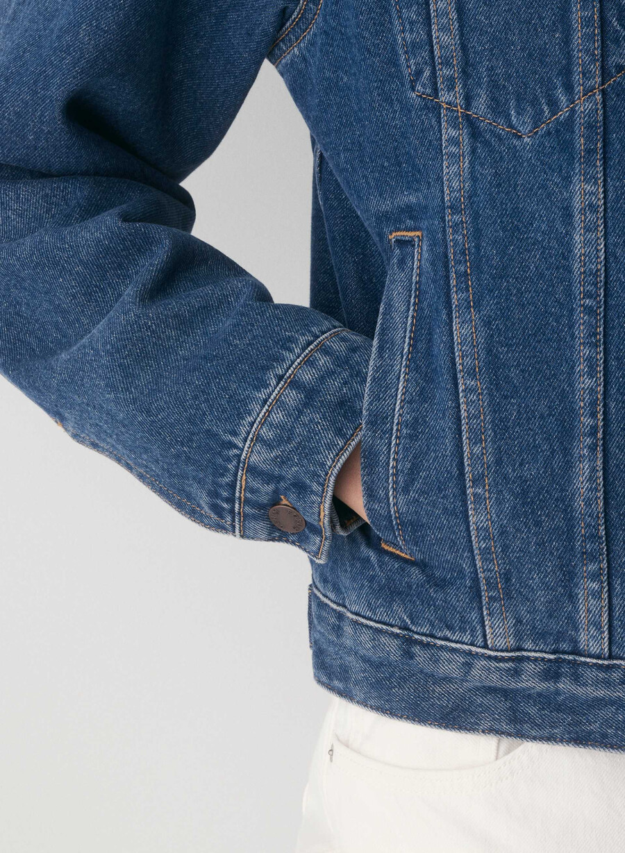 giacca in denim winona denim forum vintage blu scuro