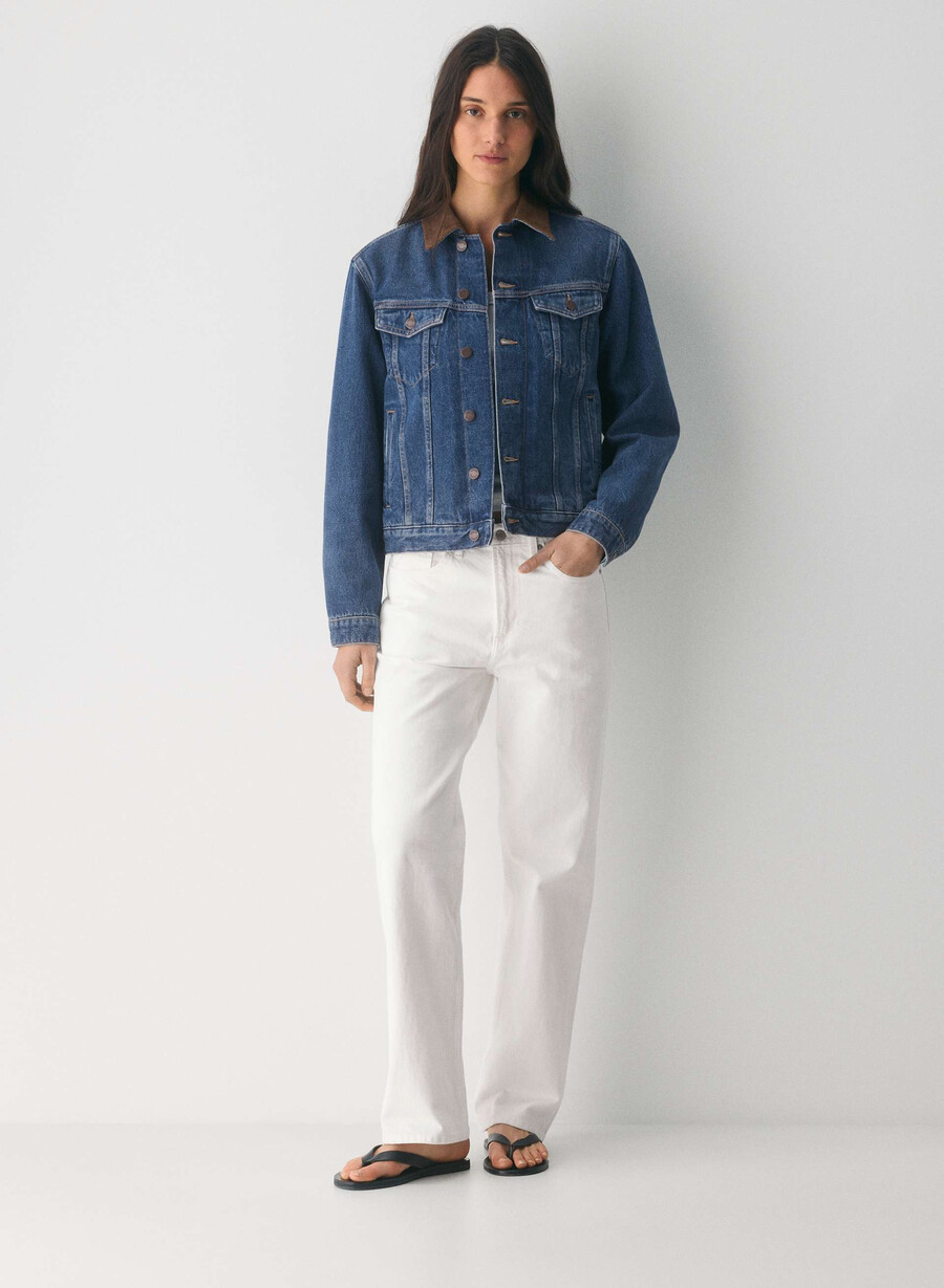giacca in denim winona denim forum vintage blu scuro