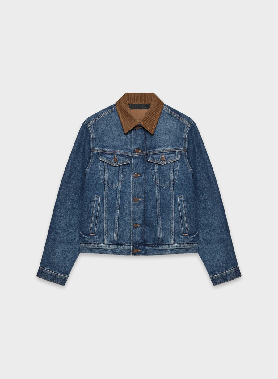 giacca in denim winona denim forum vintage blu scuro