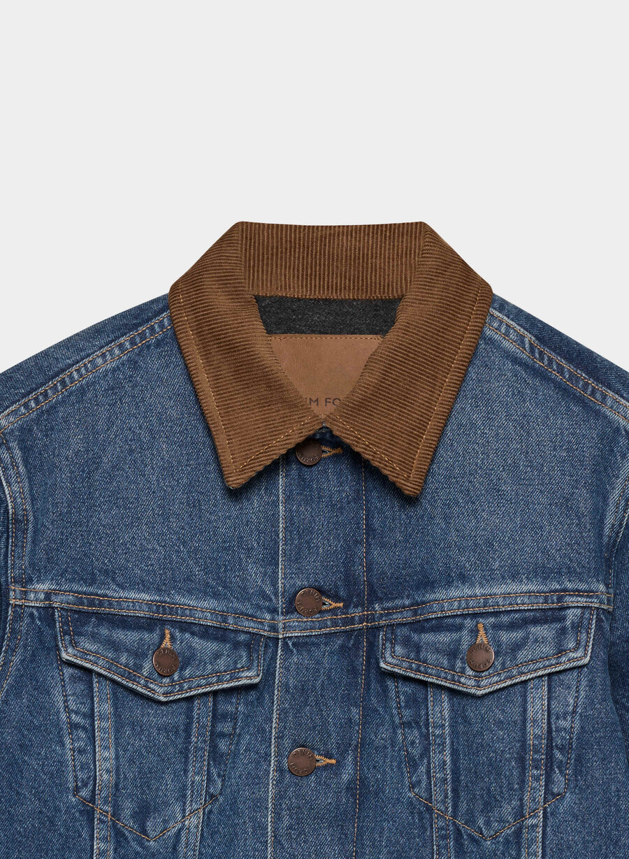 giacca in denim winona denim forum vintage blu scuro