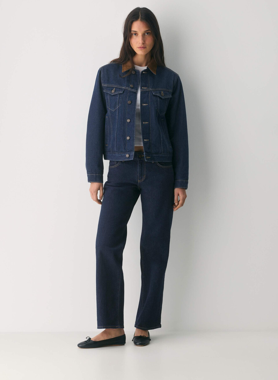 giacca in denim winona denim forum no-stress indg dk bl