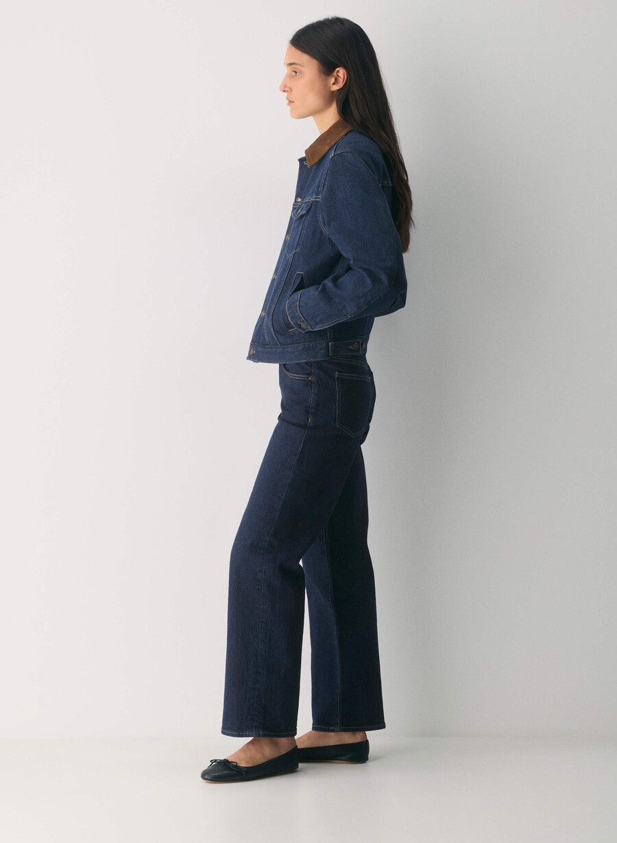 giacca in denim winona denim forum no-stress indg dk bl