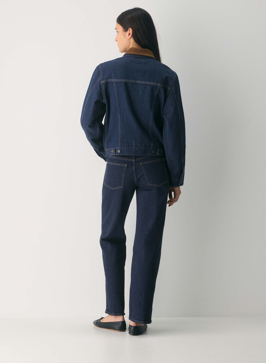 giacca in denim winona denim forum no-stress indg dk bl
