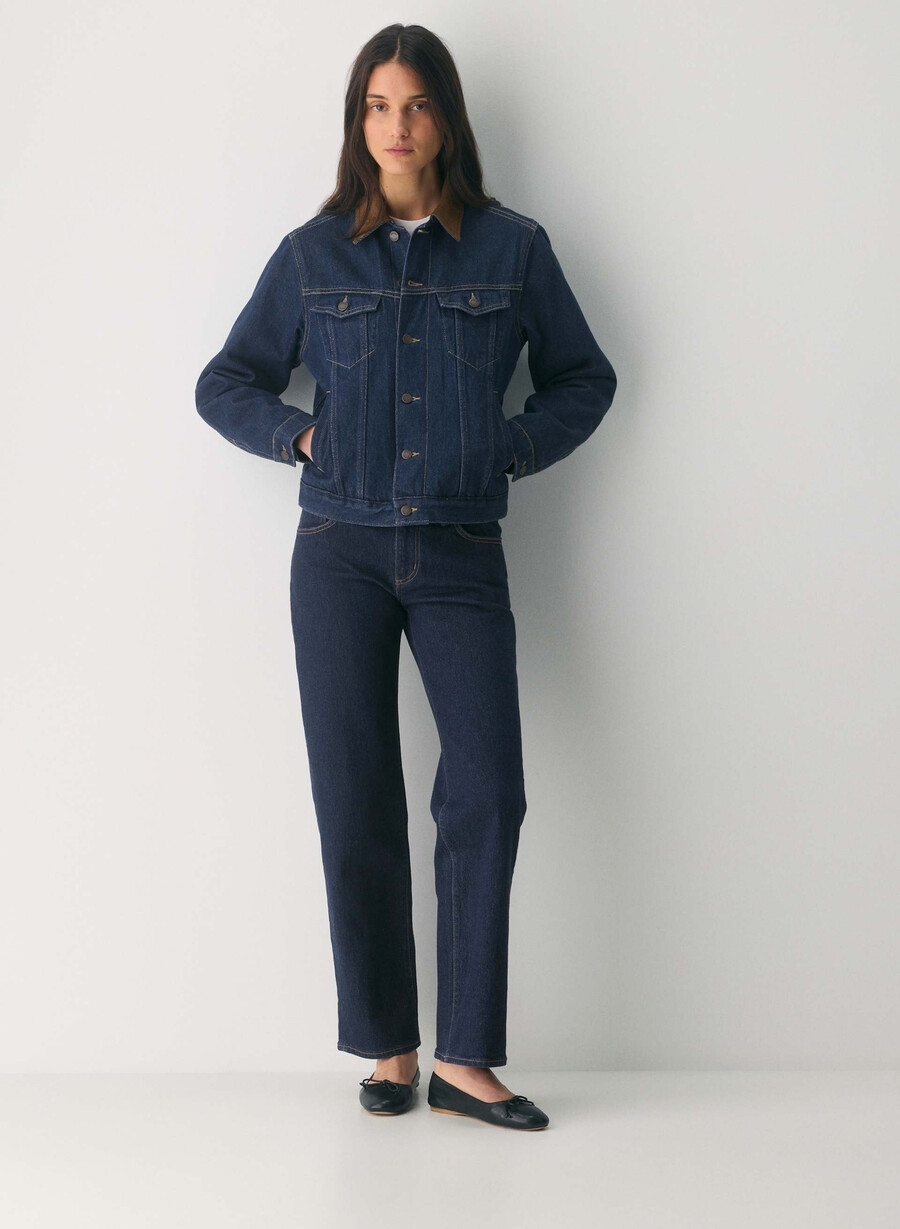 giacca in denim winona denim forum no-stress indg dk bl