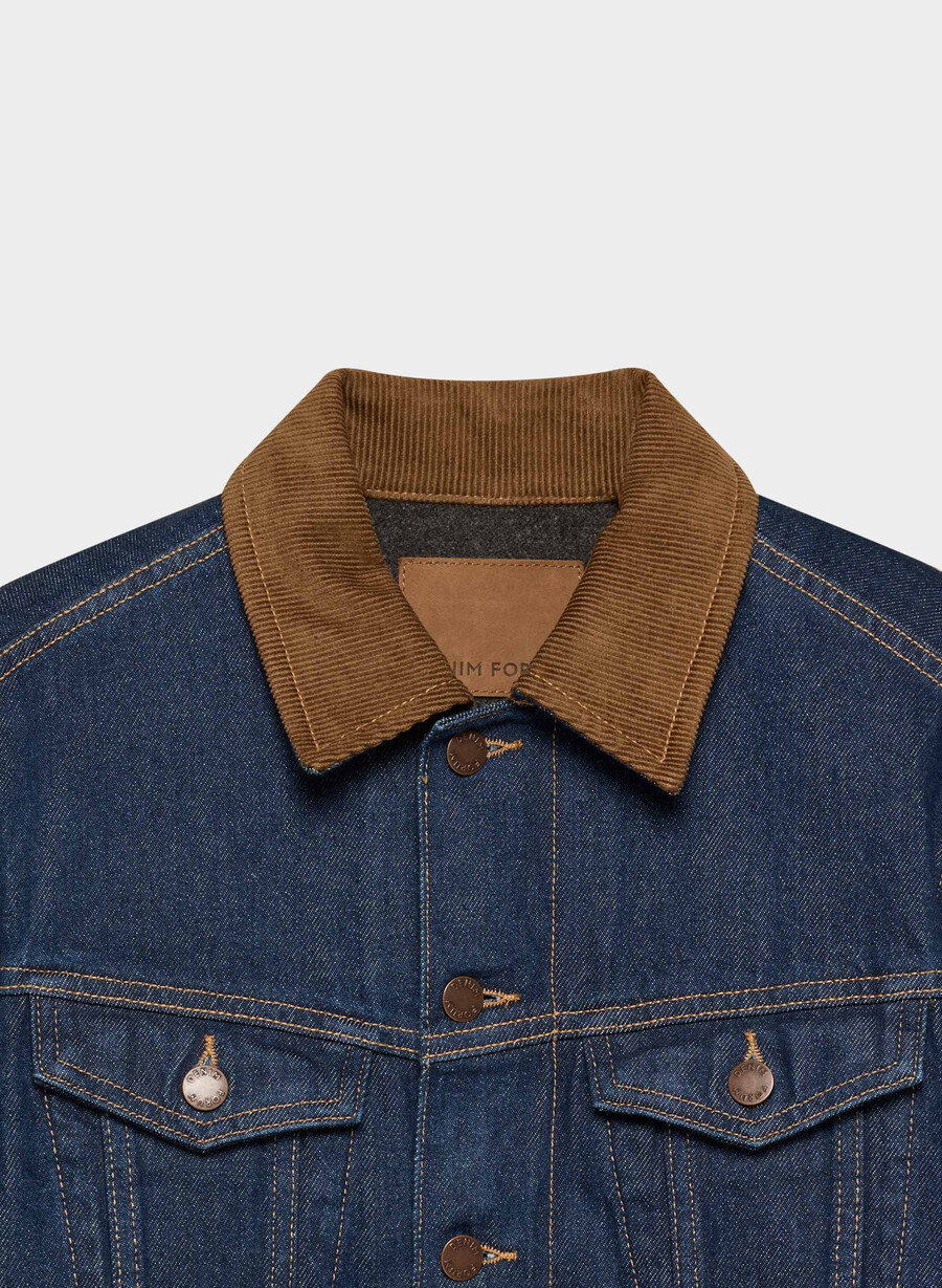 giacca in denim winona denim forum no-stress indg dk bl