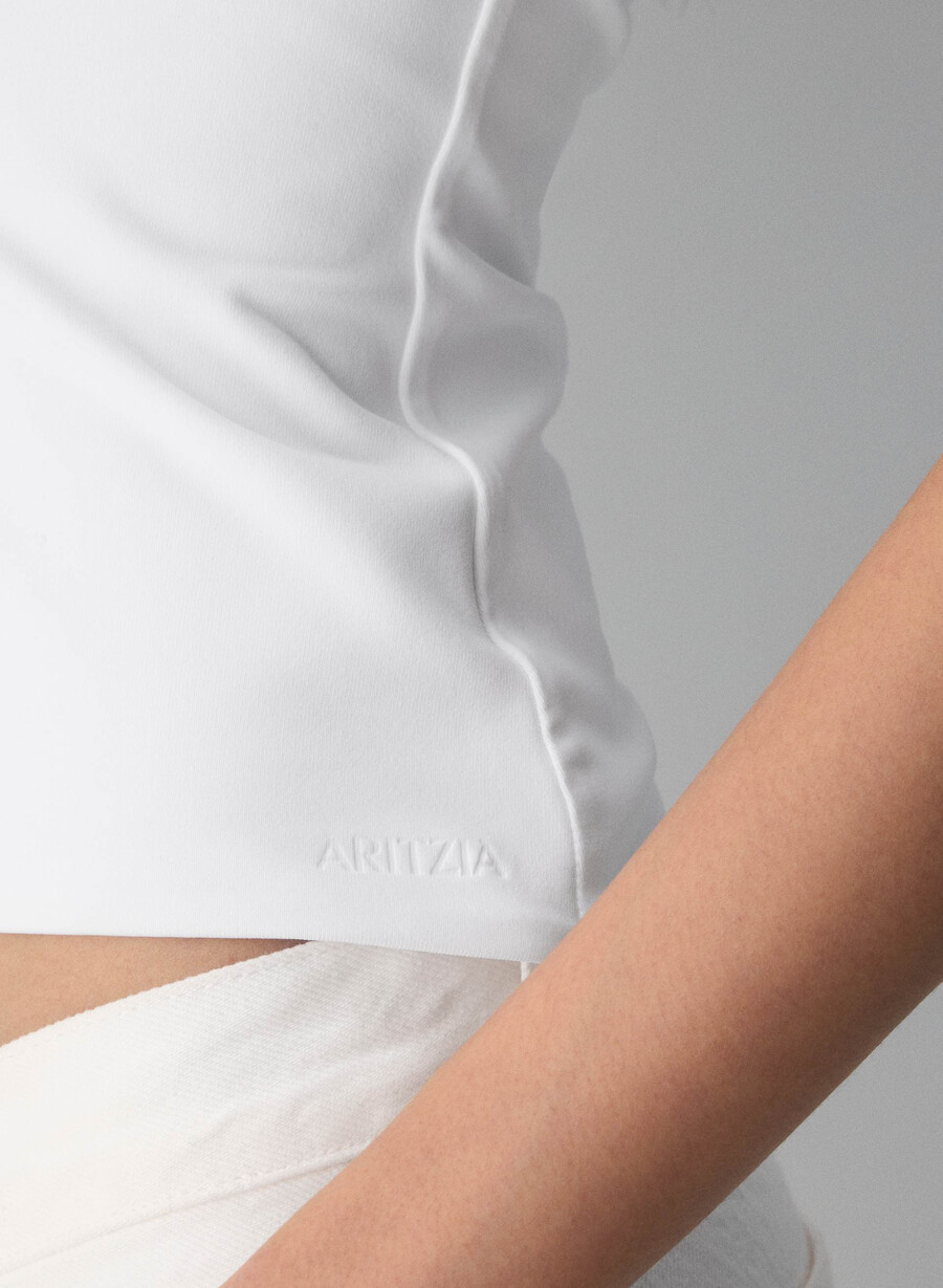 maglietta polo original contour flyer bianco brillante