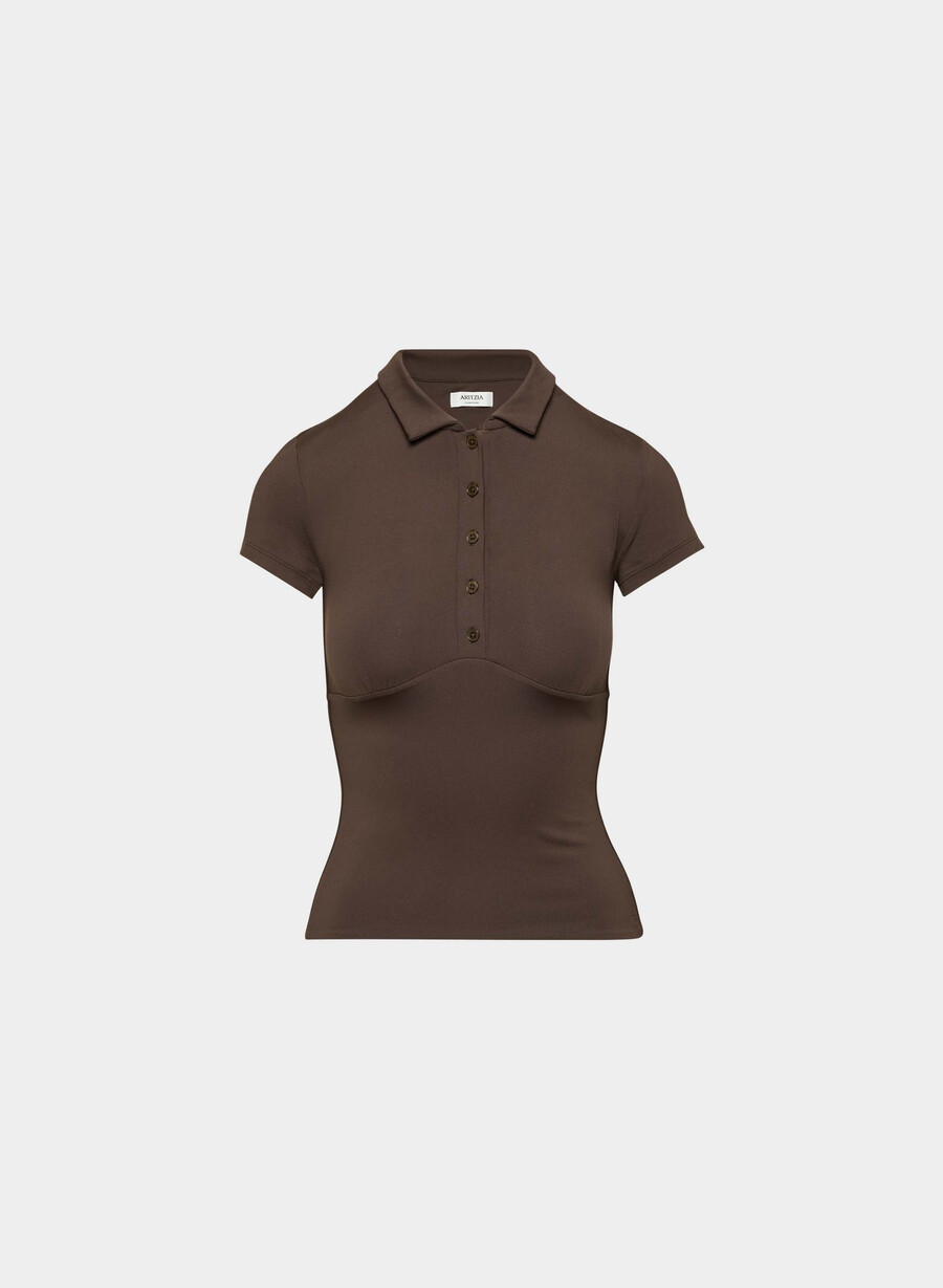 maglietta polo originale contour flyer color marrone moka intenso