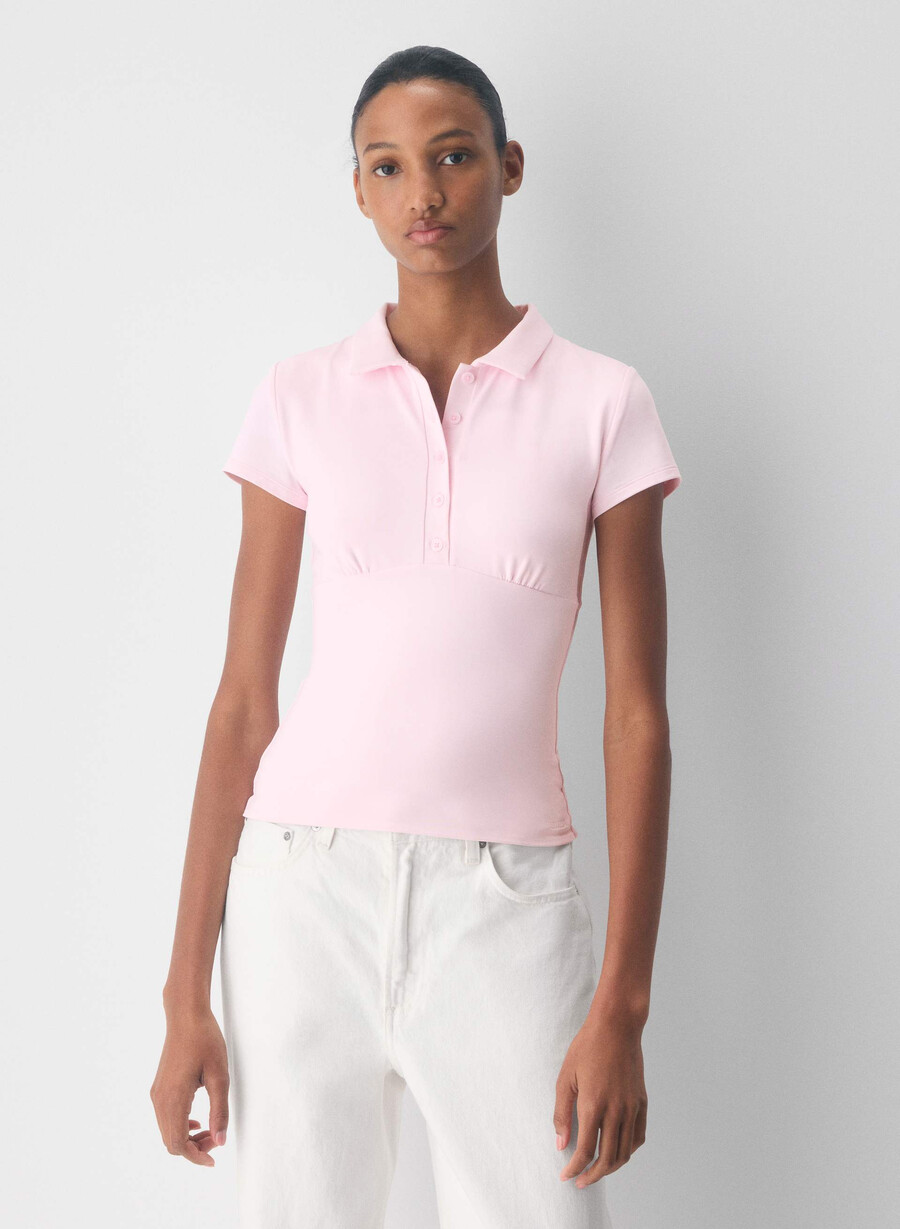 maglietta polo original contour flyer villa pink