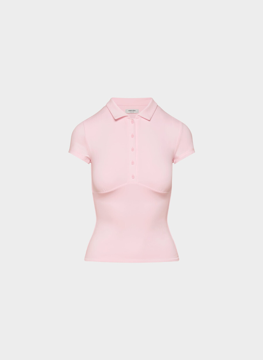 maglietta polo original contour flyer villa pink