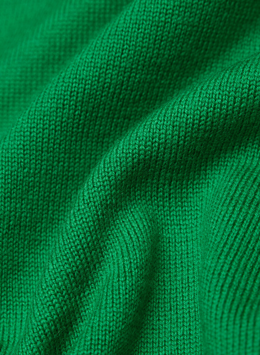 maglietta girocollo in lana merino bare memphis green