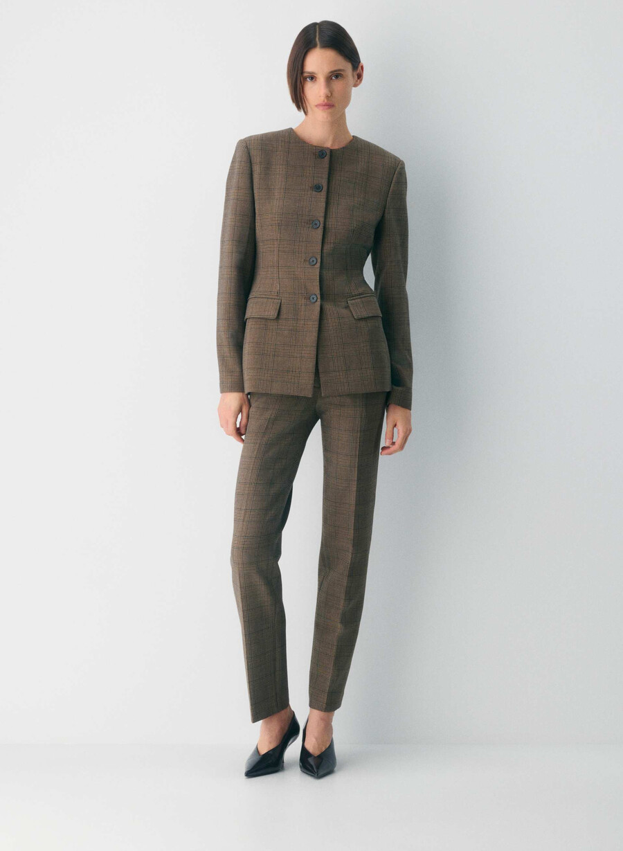 pantaloni broker tyson chk marronetaup