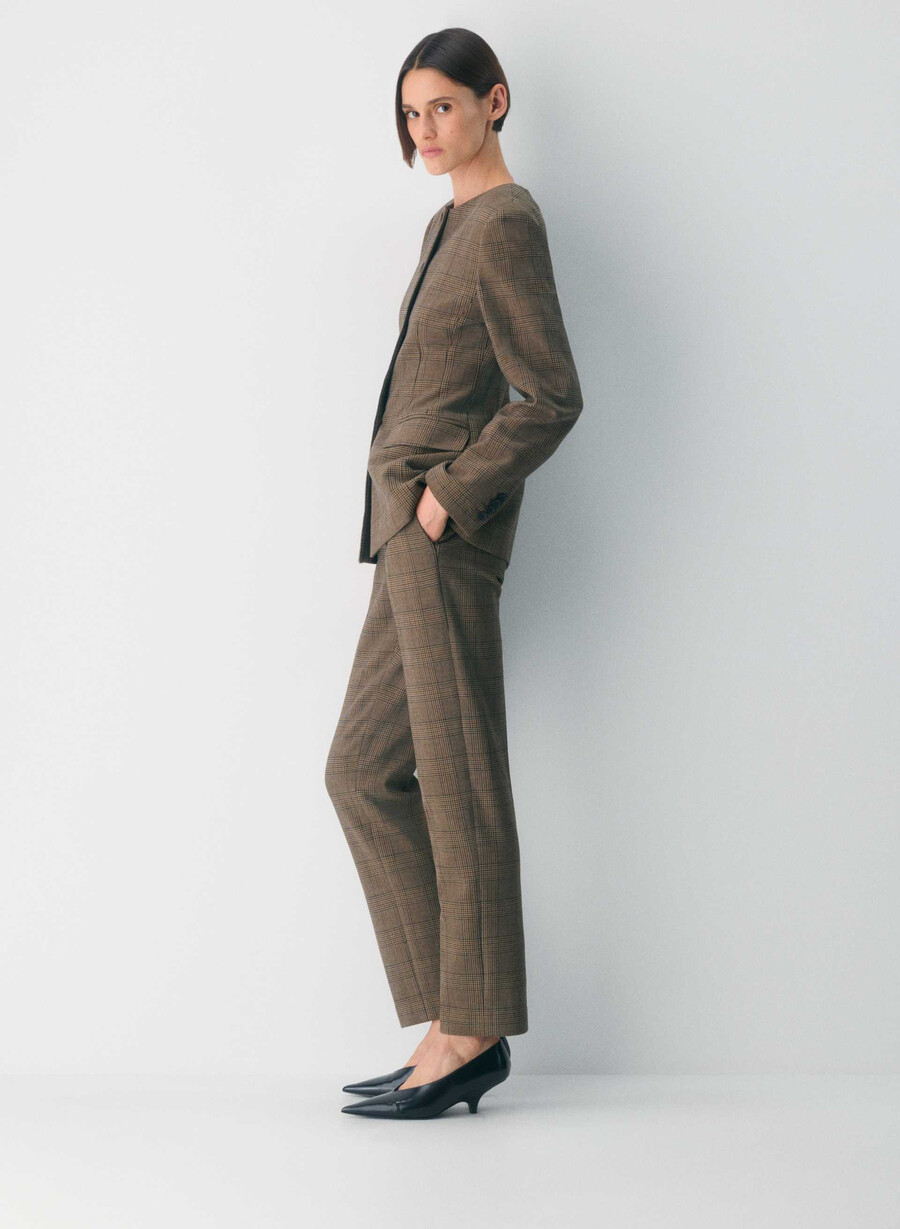 pantaloni broker tyson chk marronetaup