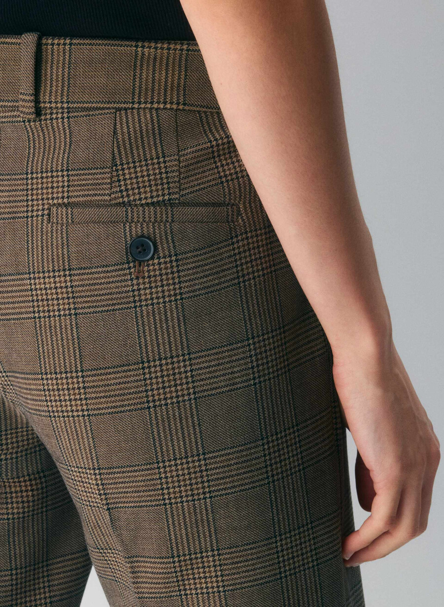 pantaloni broker tyson chk marronetaup