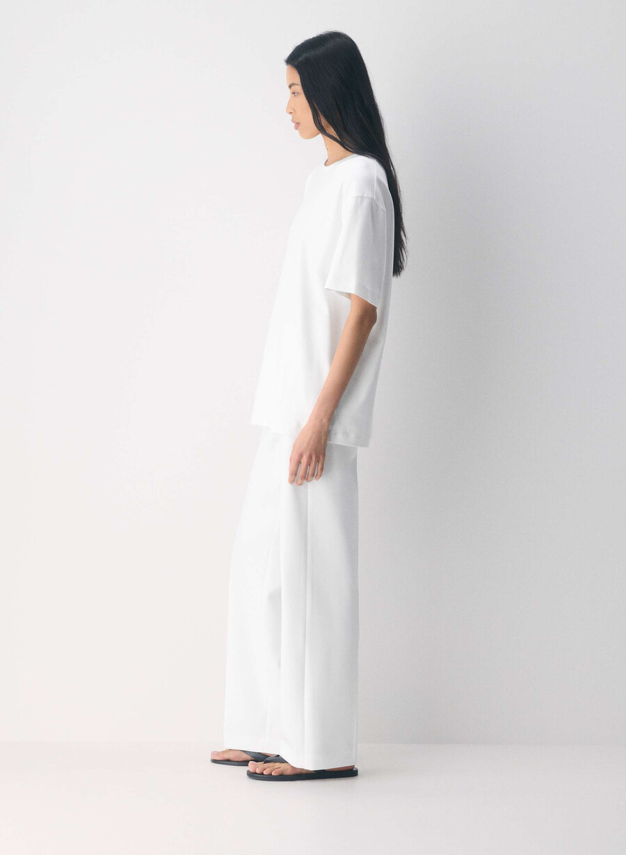 new agency pant - ressential white