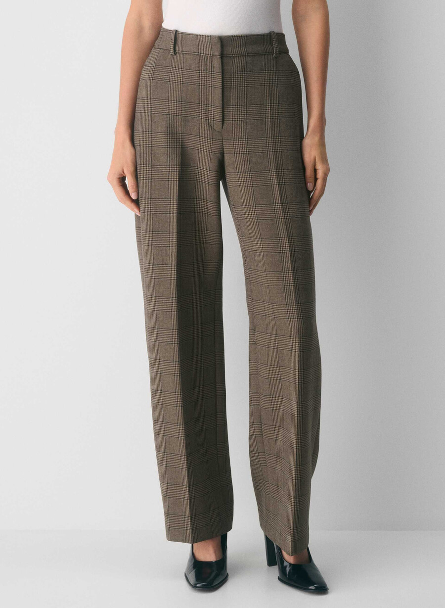 pantaloni new agency - ressential tyson chk marronetaup