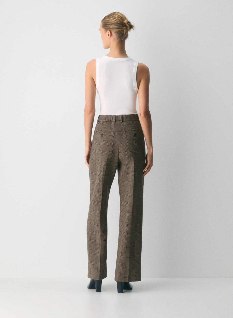pantaloni new agency - ressential tyson chk marronetaup