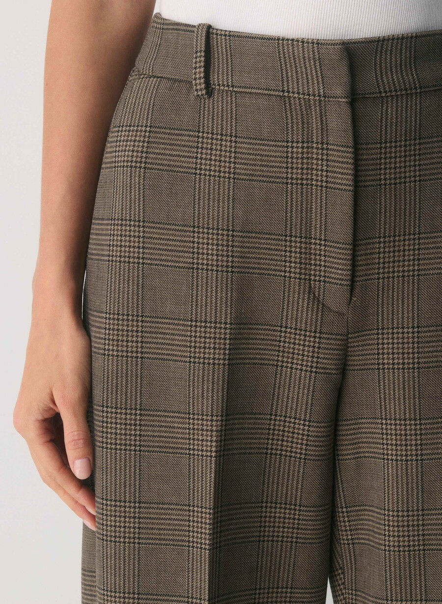 pantaloni new agency - ressential tyson chk marronetaup