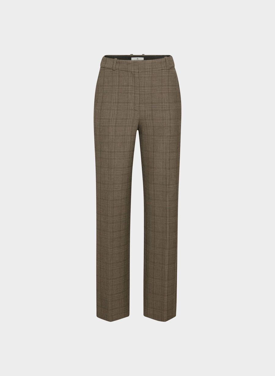pantaloni new agency - ressential tyson chk marronetaup
