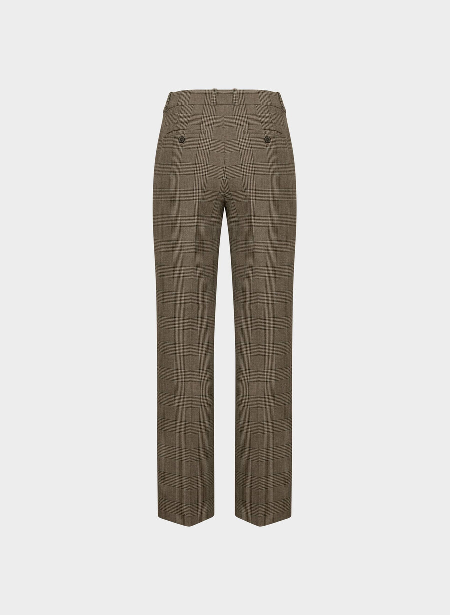 pantaloni new agency - ressential tyson chk marronetaup