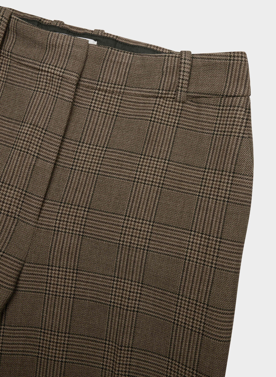 pantaloni new agency - ressential tyson chk marronetaup