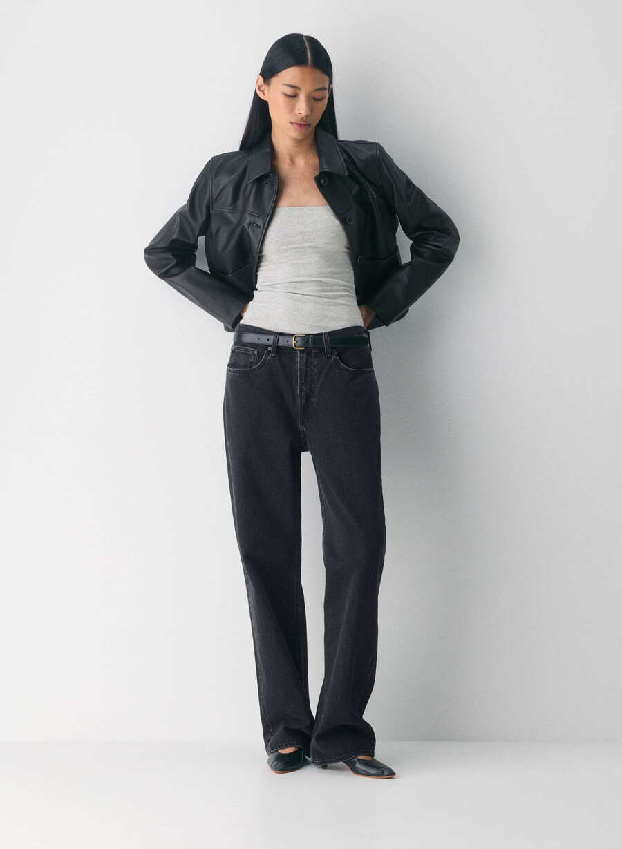 top a tubino casual con fianchi alti heather chrome