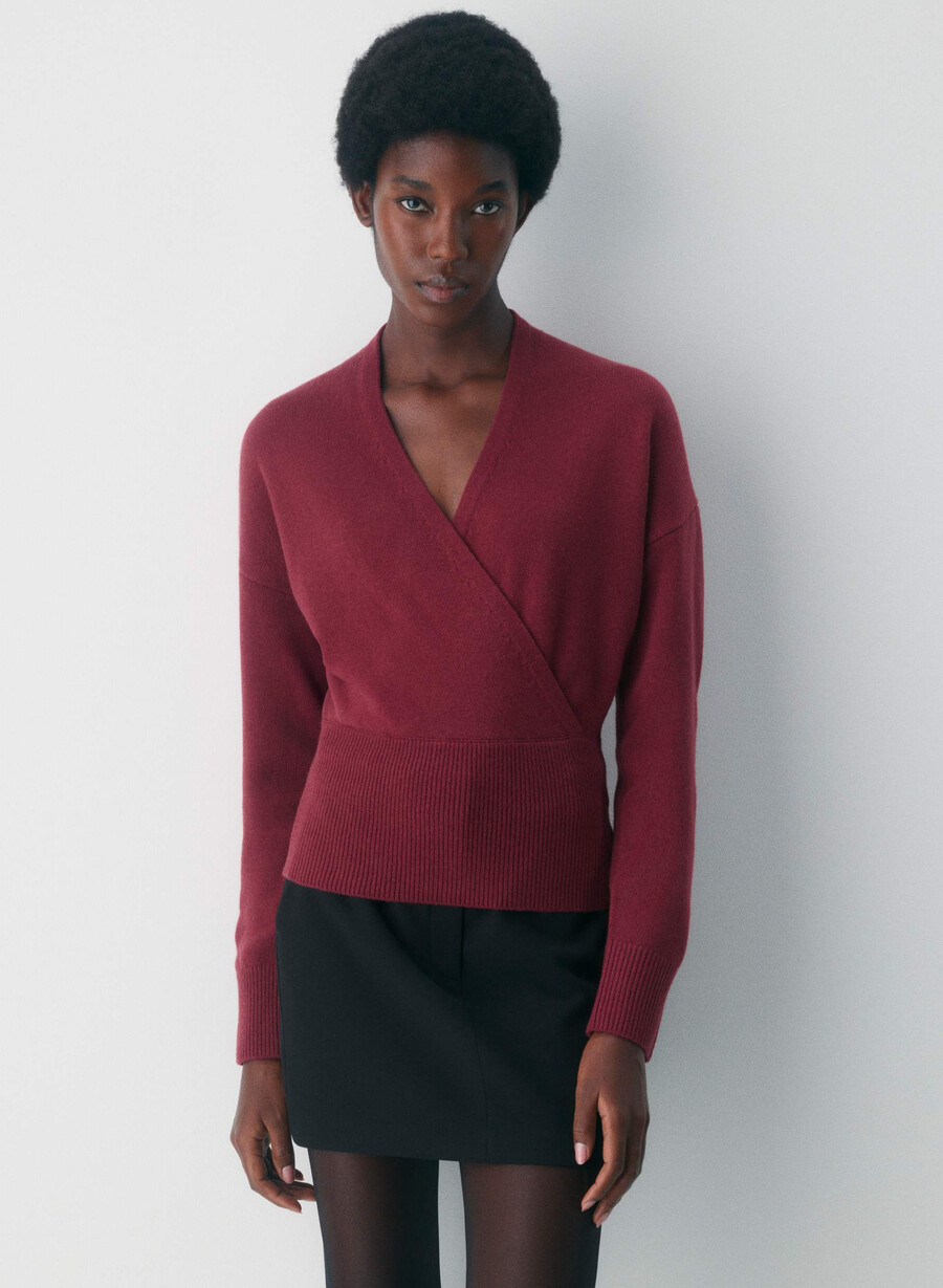 maglione in lana merino atticus cordovan