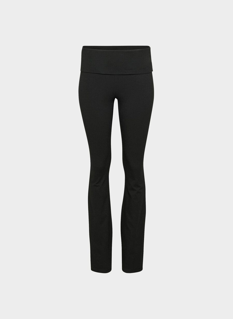 pantaloni homestretch smooth amp foldover nero