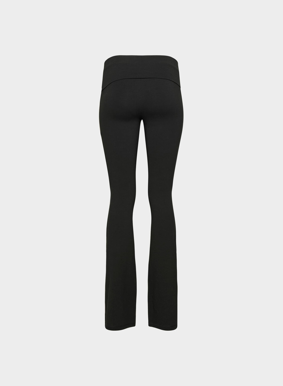 pantaloni homestretch smooth amp foldover nero