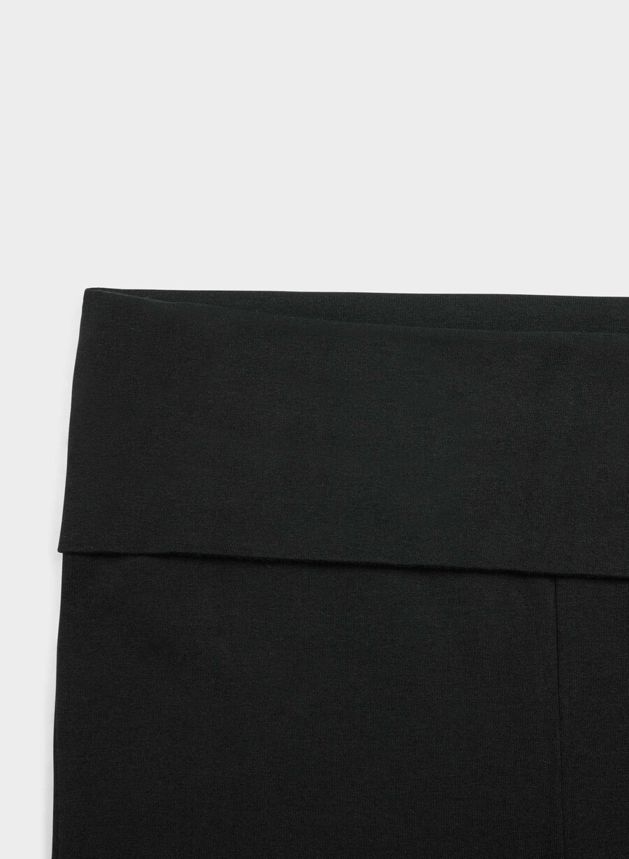 pantaloni homestretch smooth amp foldover nero