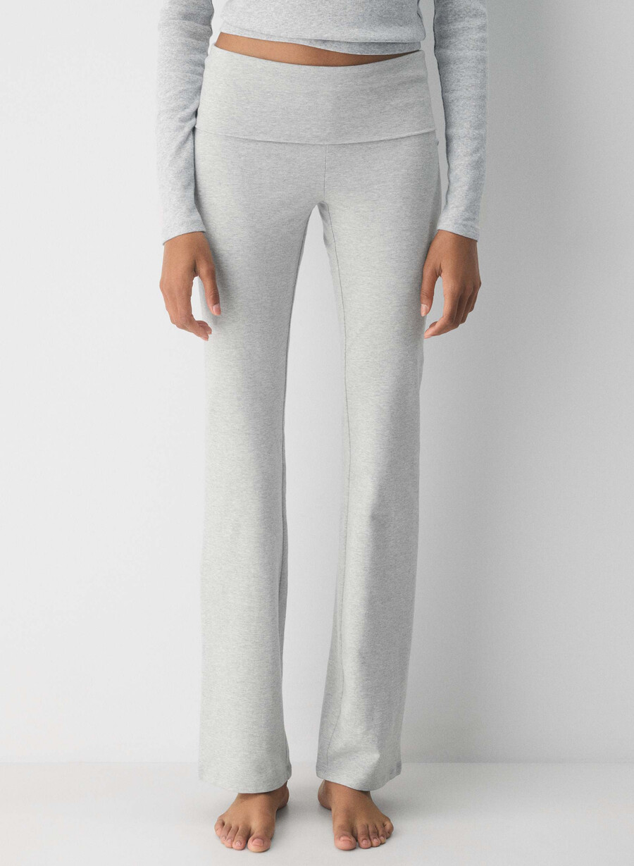 pantaloni homestretch smooth amp foldover heather chrome