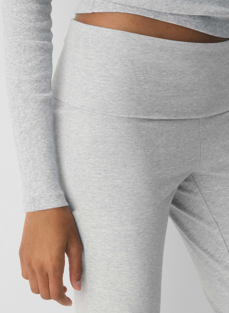 pantaloni homestretch smooth amp foldover heather chrome