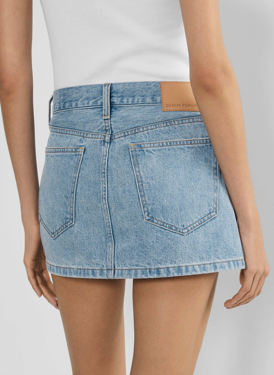 denim forum gonna in micro denim gisele 7 anni bleu taboo