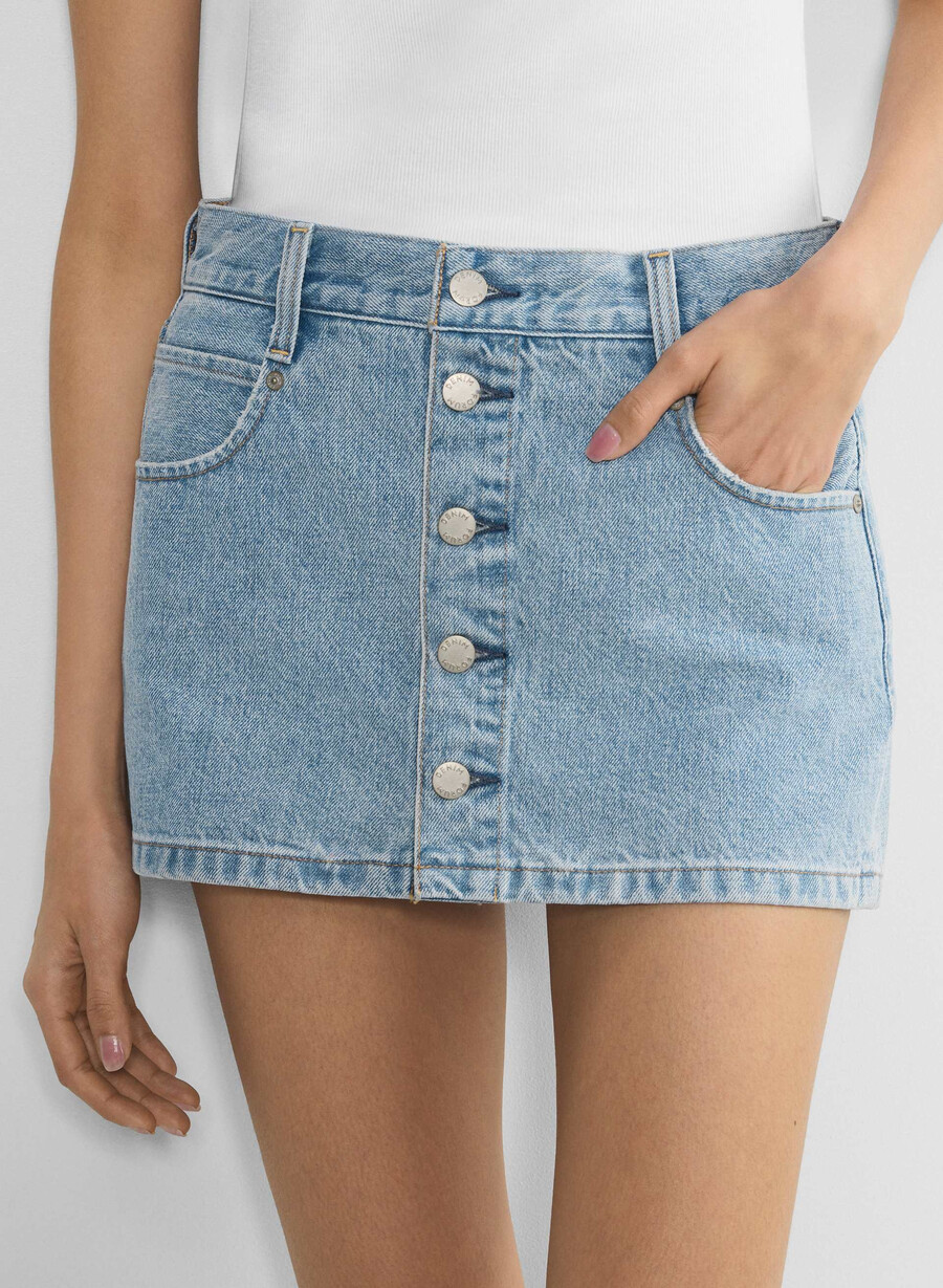 denim forum gonna in micro denim gisele 7 anni bleu taboo