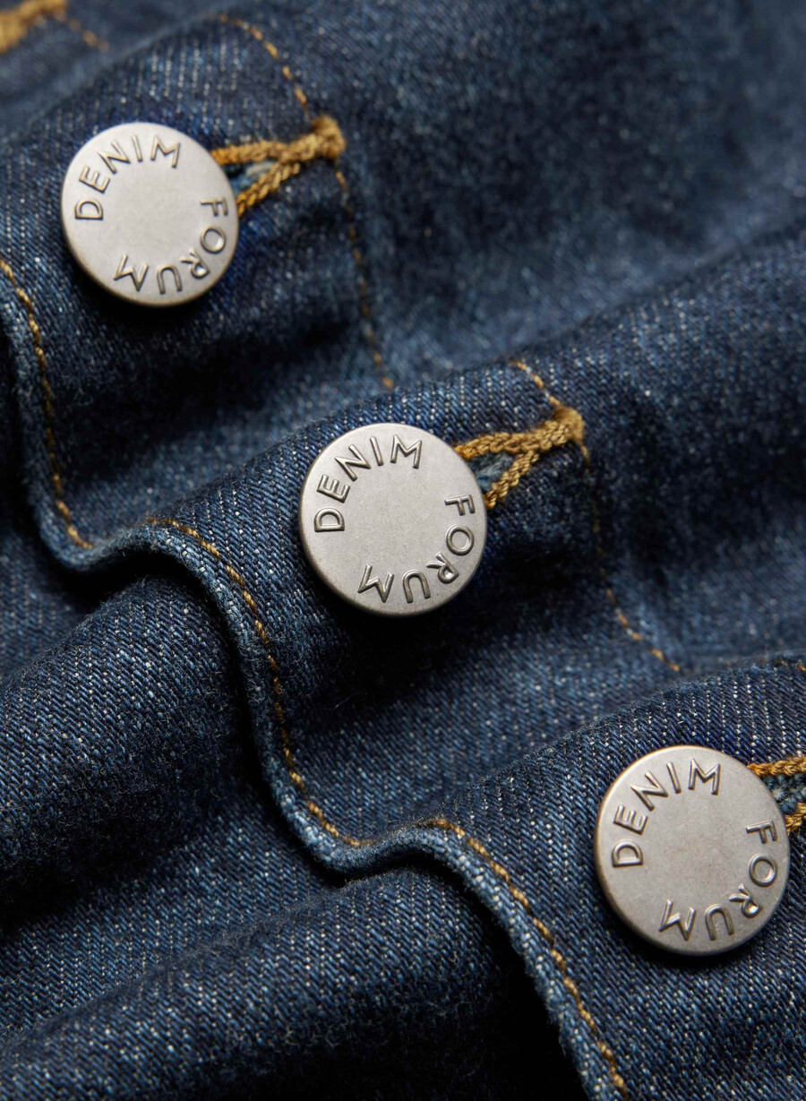denim forum la gonna in micro denim gisele midnight blu