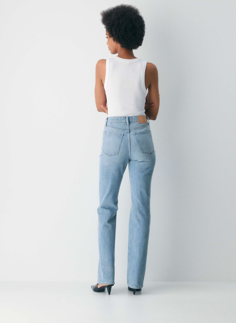denim forum the 90s nina hi-rise slim bootcut jean 7 yrs bleu taboo