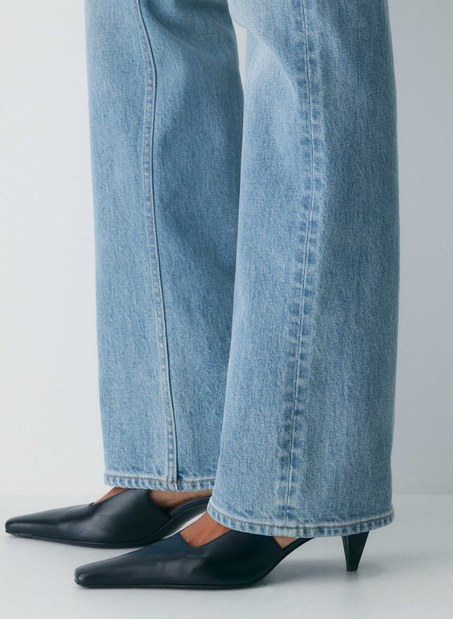 denim forum the 90s nina hi-rise slim bootcut jean 7 yrs bleu taboo