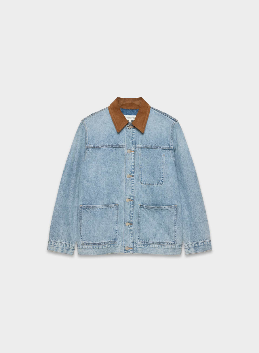 denim forum the workwear denim shirt jacket 7 yrs bleu taboo