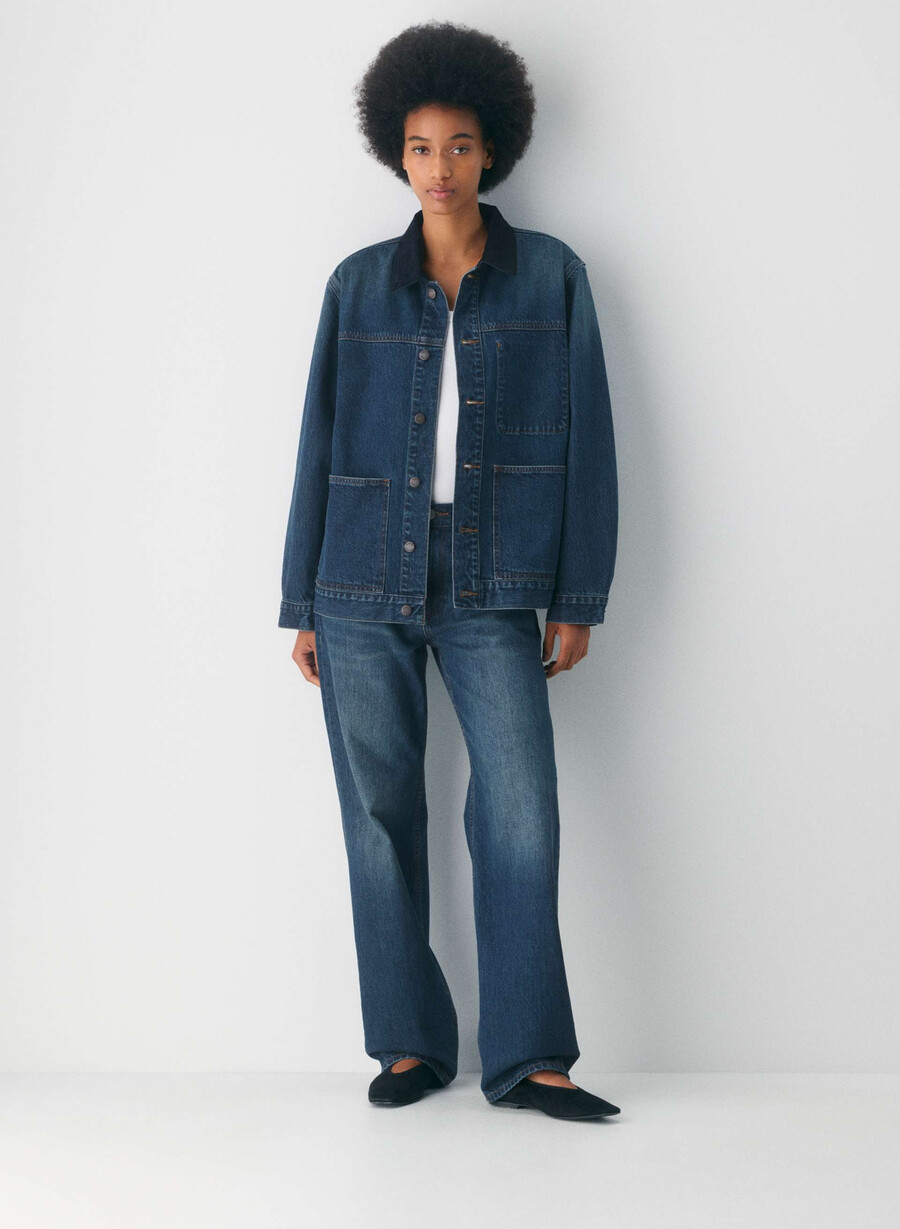 denim forum la giacca da lavoro in denim be about dark blu
