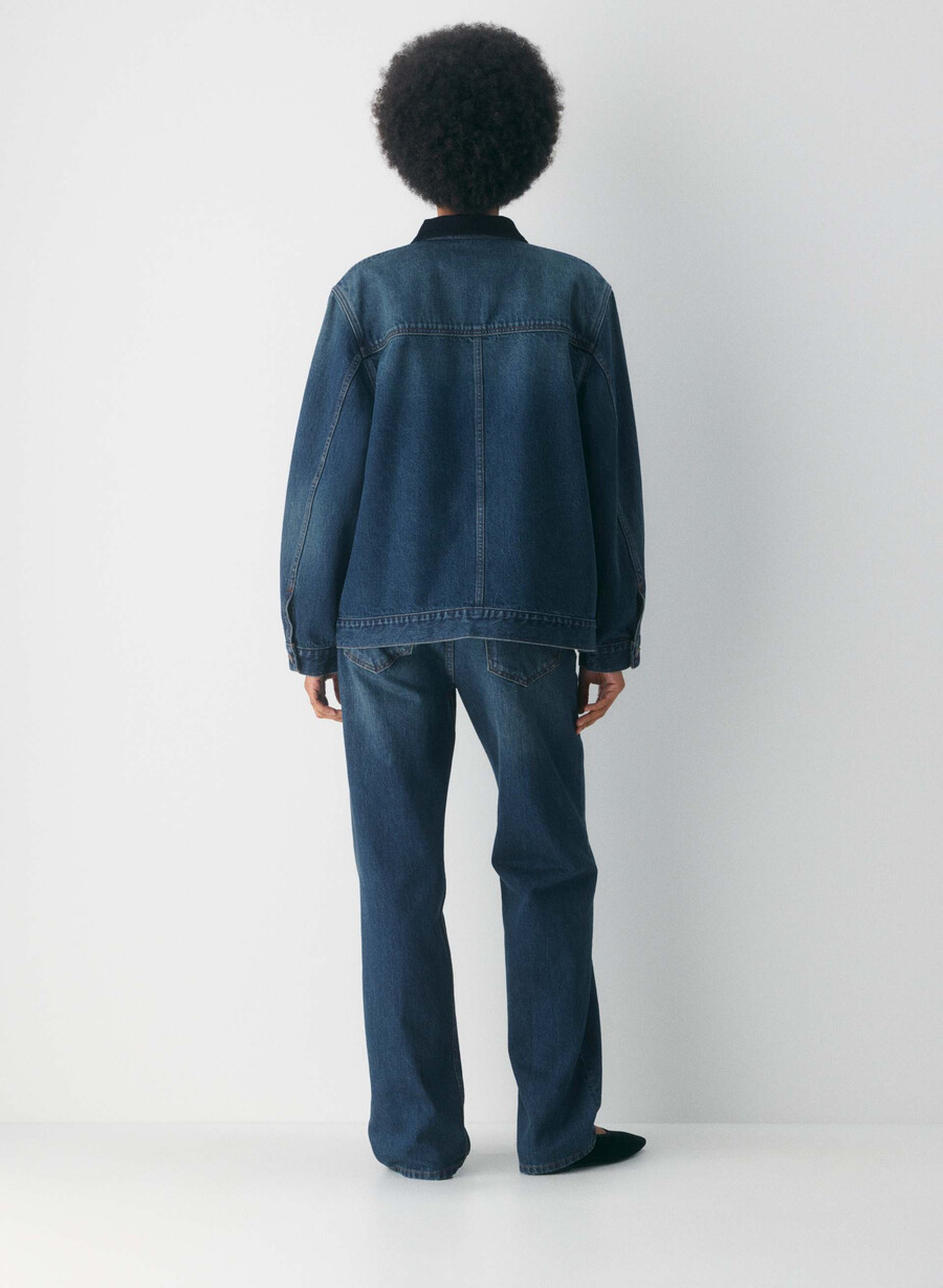 denim forum la giacca da lavoro in denim be about dark blu