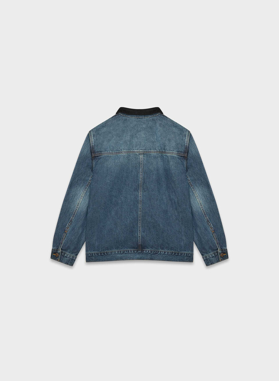 denim forum la giacca da lavoro in denim be about dark blu