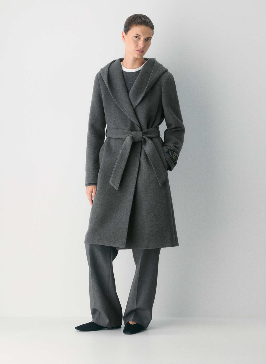 cappotto emilie - morbido cashmere in lana e carbone