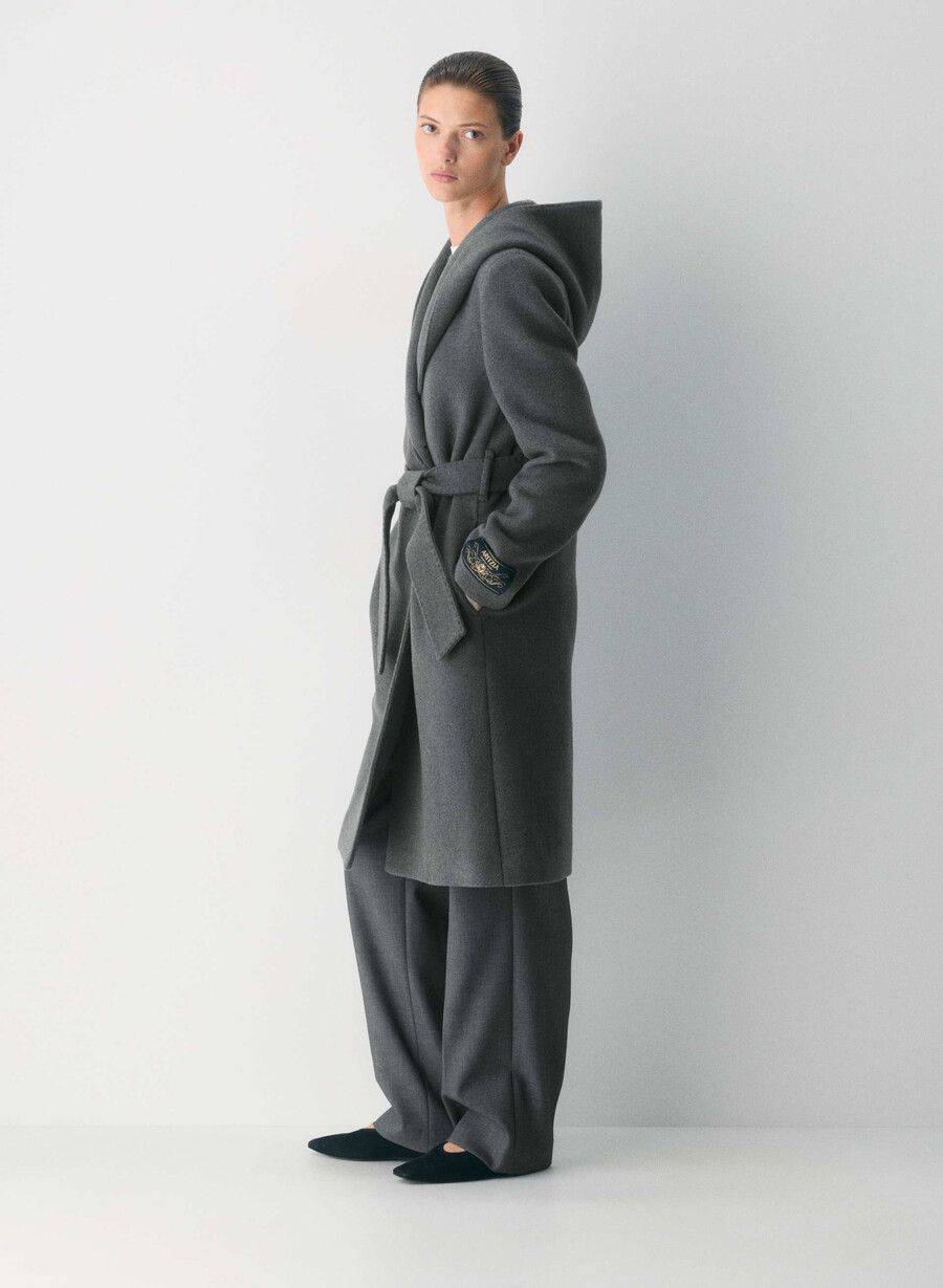 cappotto emilie - morbido cashmere in lana e carbone