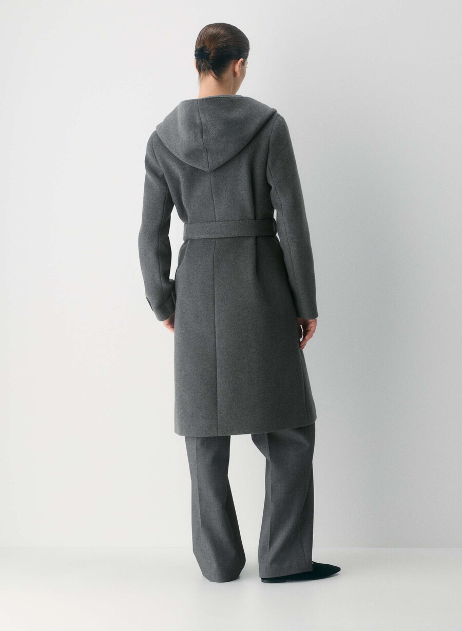 cappotto emilie - morbido cashmere in lana e carbone