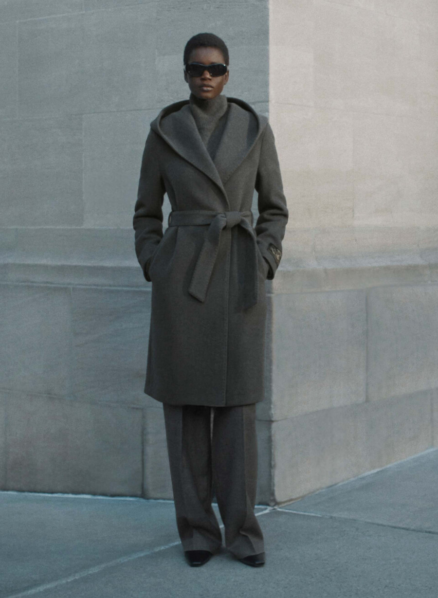 cappotto emilie - morbido cashmere in lana e carbone