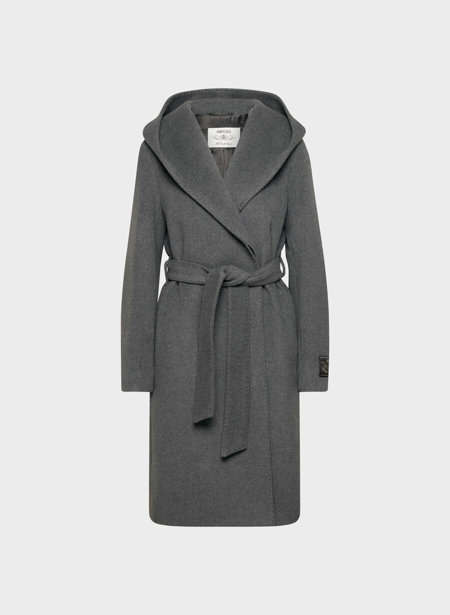 cappotto emilie - morbido cashmere in lana e carbone