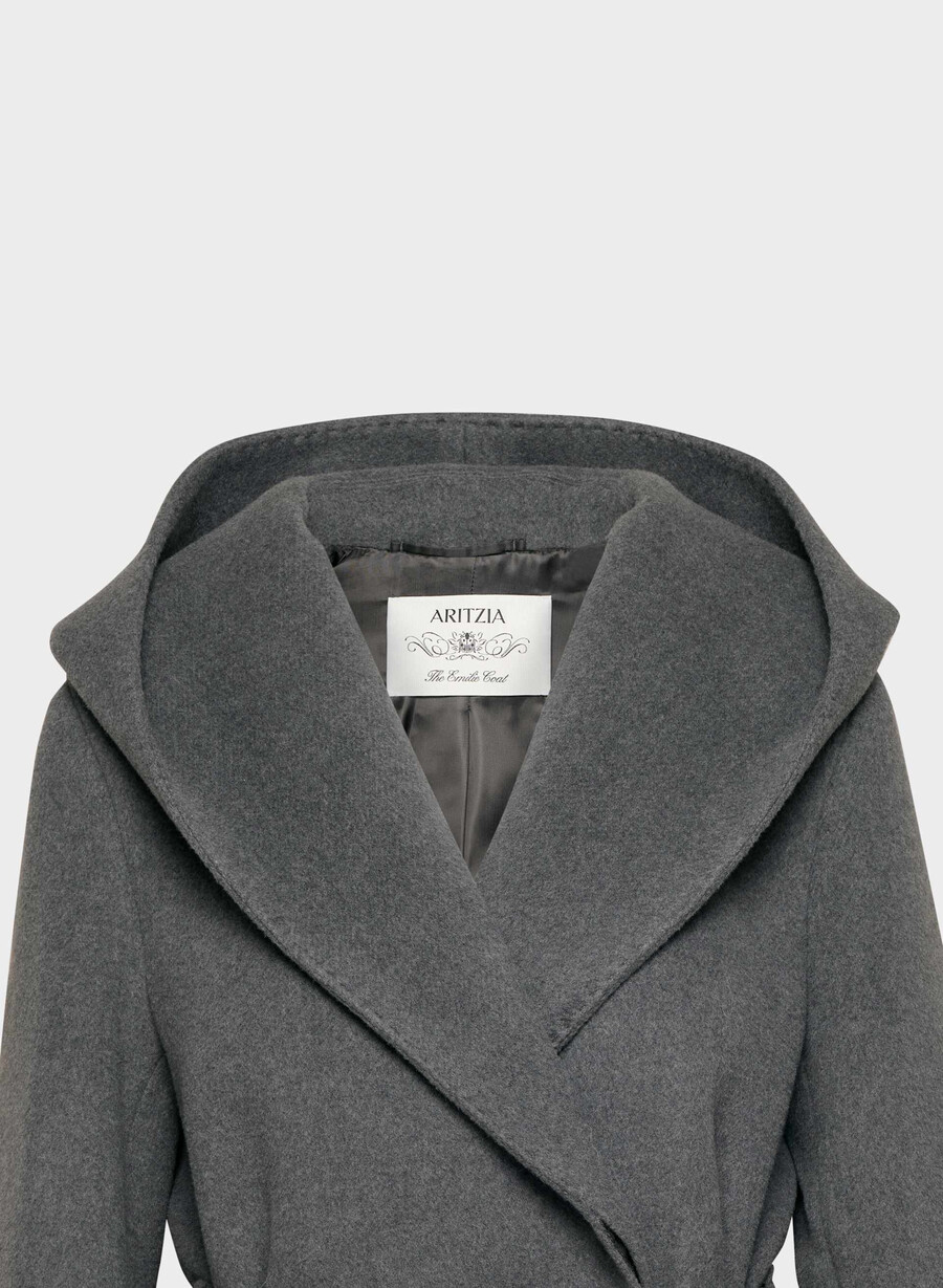 cappotto emilie - morbido cashmere in lana e carbone
