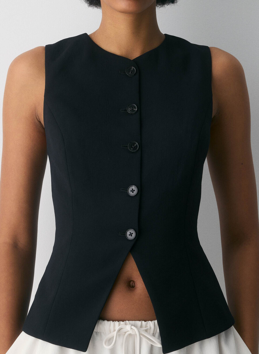 gilet regale - crepette nero