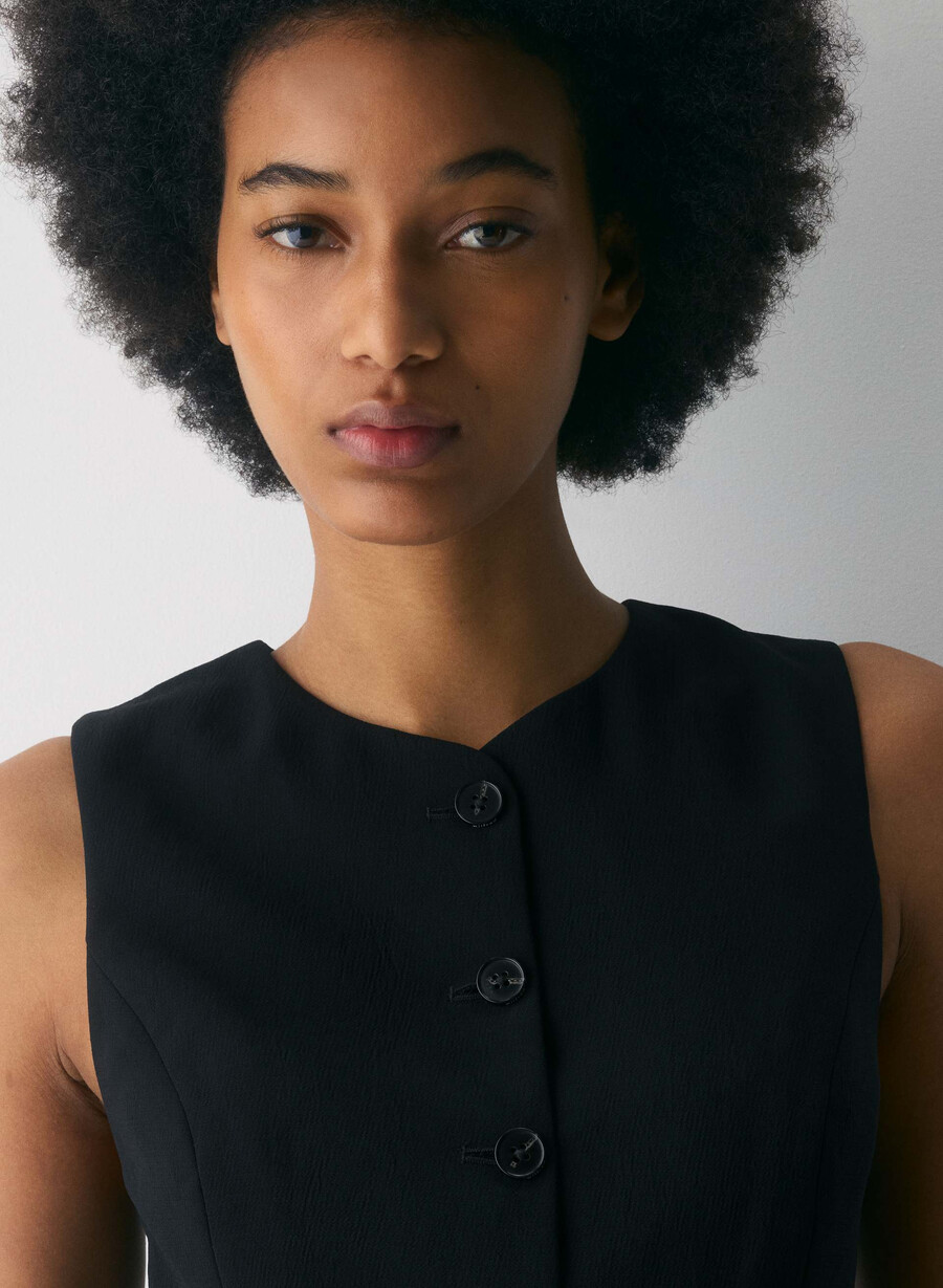 gilet regale - crepette nero