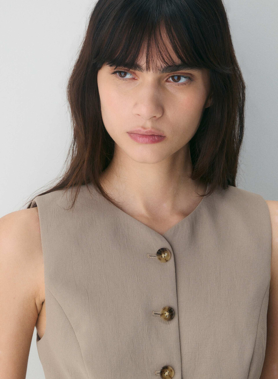 gilet regale - crepette nomad taupe