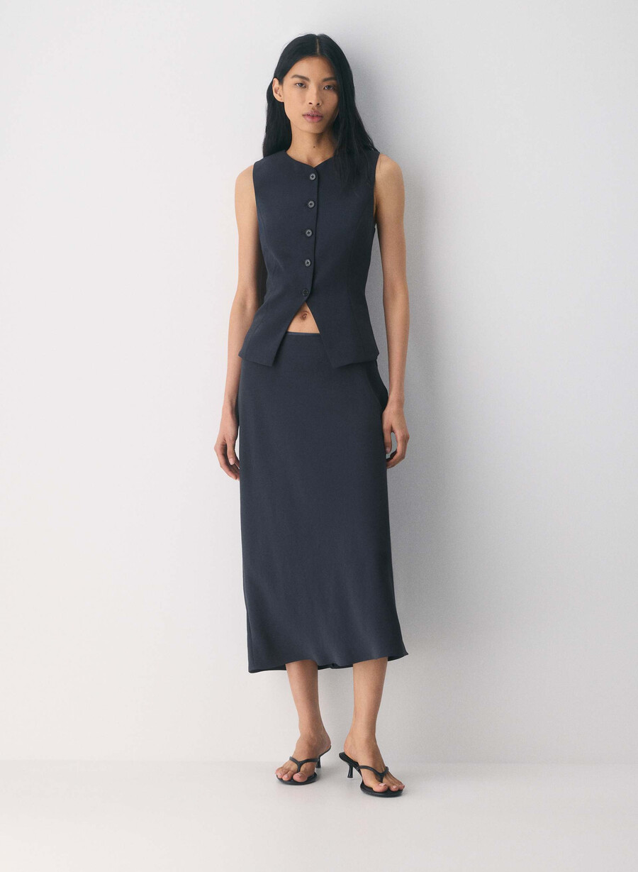 gilet regale - crepette dark night navy